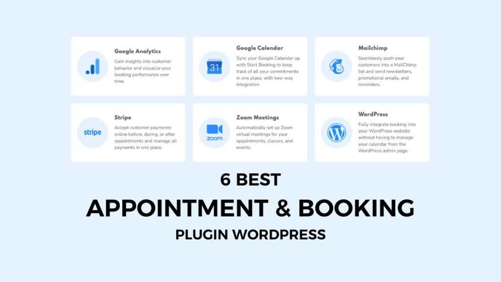 6 Best appointment booking plugin Wordpress