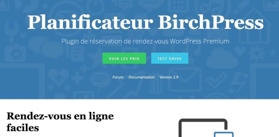 BirchPress - Le meilleur plugins de réservation WordPress