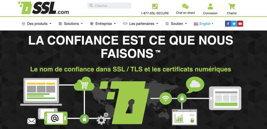 SSL.com - Le meilleur pour les certificats SSL économiques