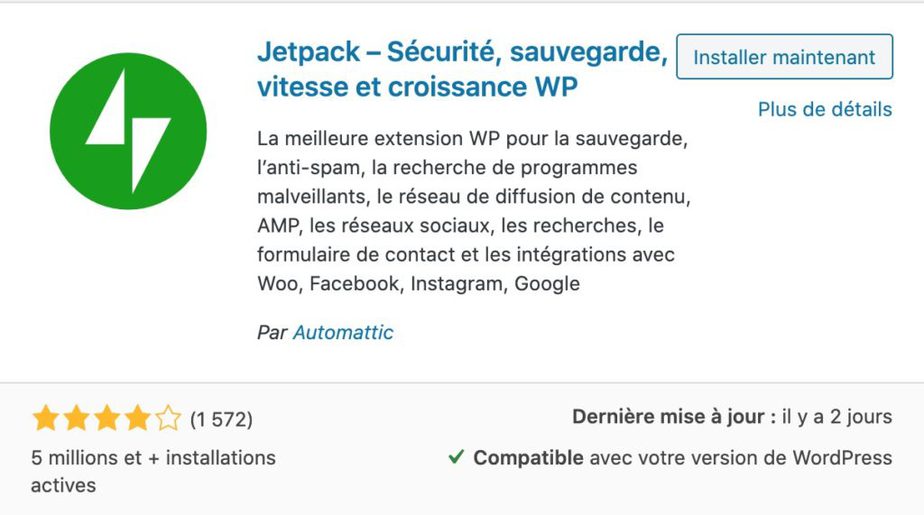 Jetpack - Le meilleur pour améliorer l'ensemble de votre site