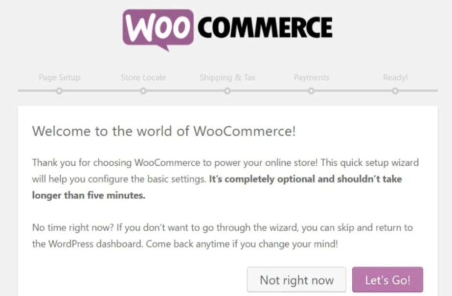Étape 4: Configuration de WooCommerce