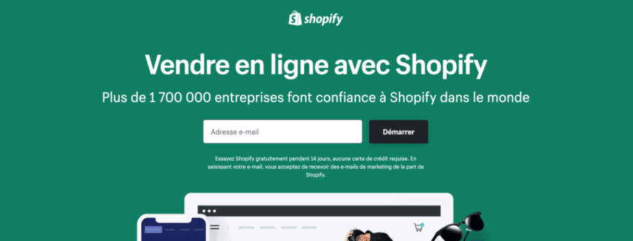 créer une boutique en ligne avec shopify