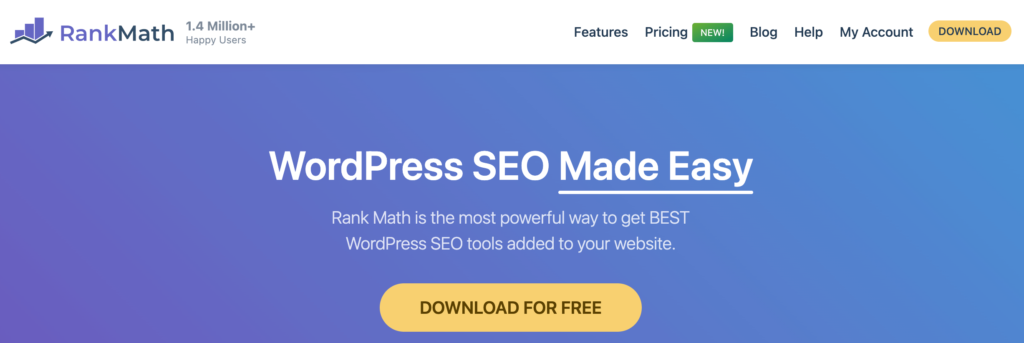 WordPress SEO by rank math