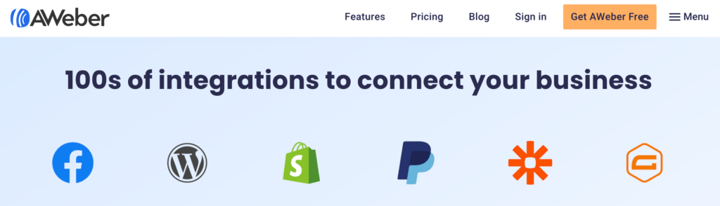 AWeber integrations to connect your business