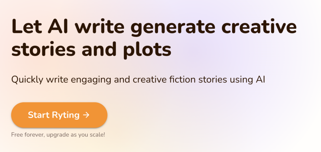 AI write generate creative stories and plots