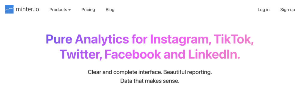 minter facebook analytics tools
