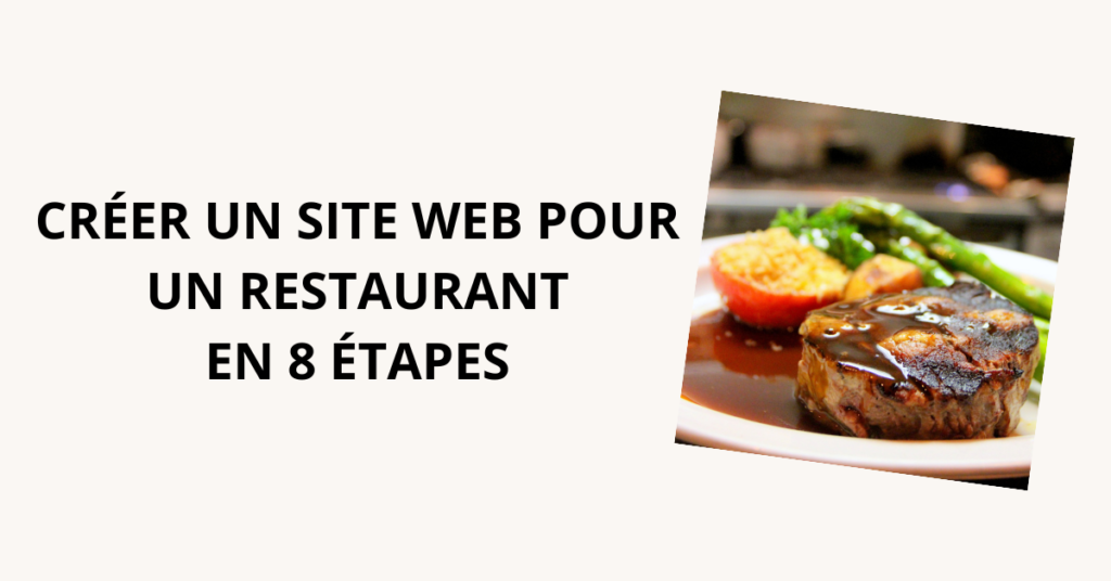 Comment créer un site web pour un restaurant